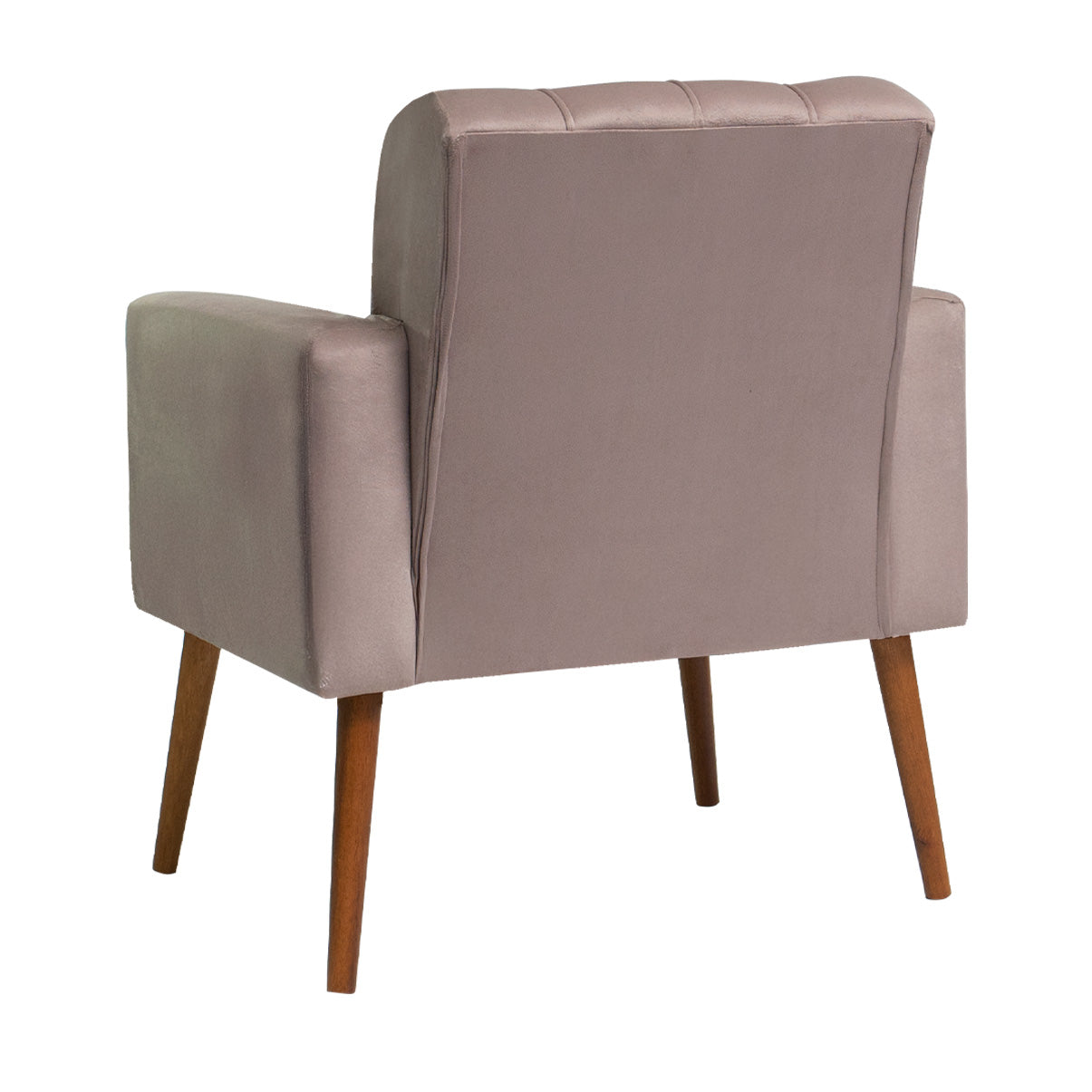 Poltrona Bari Fixa Estofada com Estrutura de Madeira de Eucalipto e Design Contemporâneo – Conforto para Sala de Estar ou Recepção