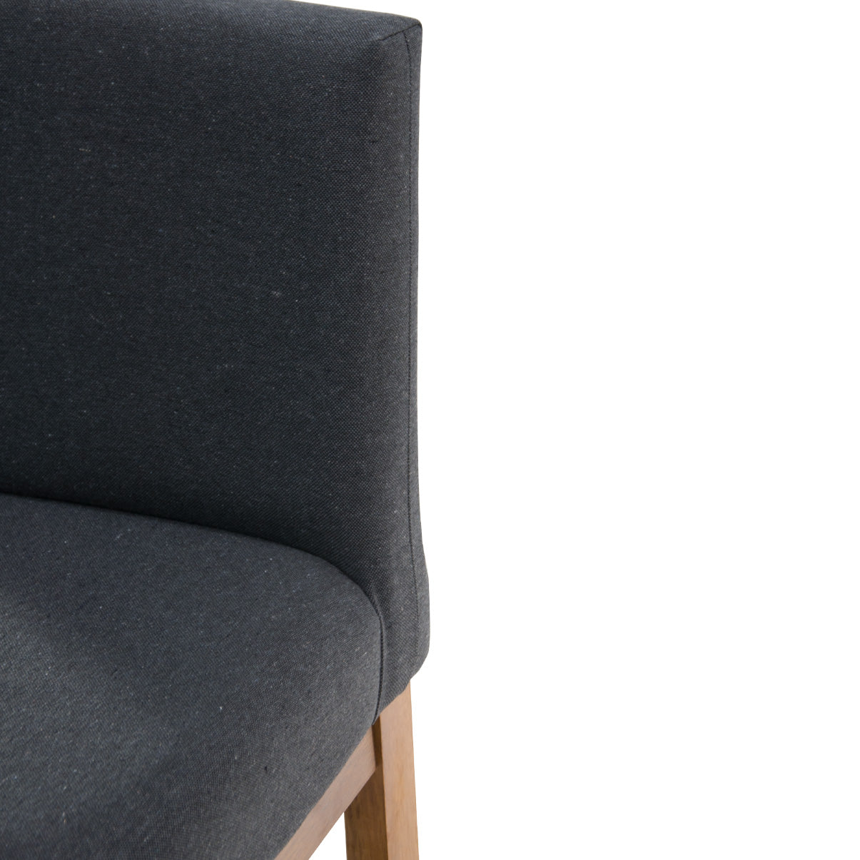 Banqueta Baixa Jade Estofada com Estrutura de Madeira Maciça e Assento em Espuma D23 - Encosto Estofado e Altura Ideal para Bancadas Compactas