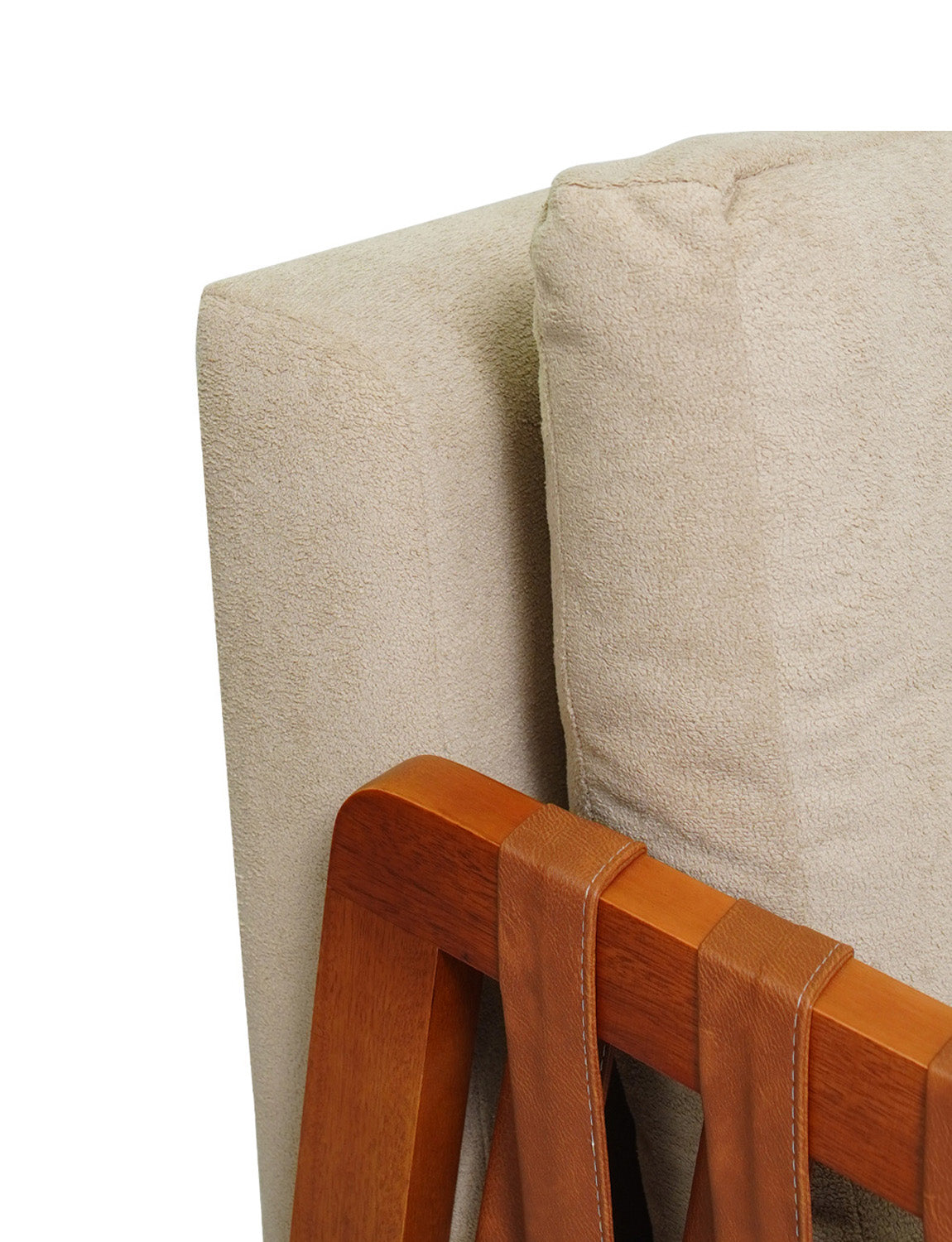 Kit 2 Poltronas Cordova em Madeira Maciça Eucalipto Estofada com Fibra de Silicone – Design Moderno e Conforto para Sala, Escritório ou Recepção