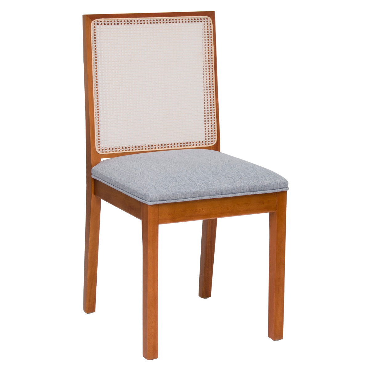 Kit com 2 Cadeiras Atena em Madeira de Eucalipto com Assento em Linho – 92 cm Altura