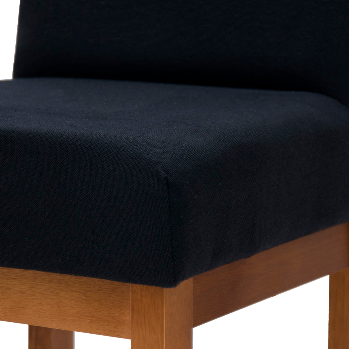 Banqueta Baixa Jade Estofada com Estrutura de Madeira Maciça e Assento em Espuma D23 - Encosto Estofado e Altura Ideal para Bancadas Compactas