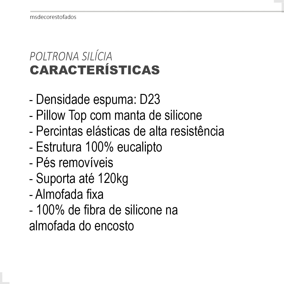 Poltrona Silicia com Pés Palito em Madeira de Eucalipto e Estofado em Tecido Deluxe – Design Elegante