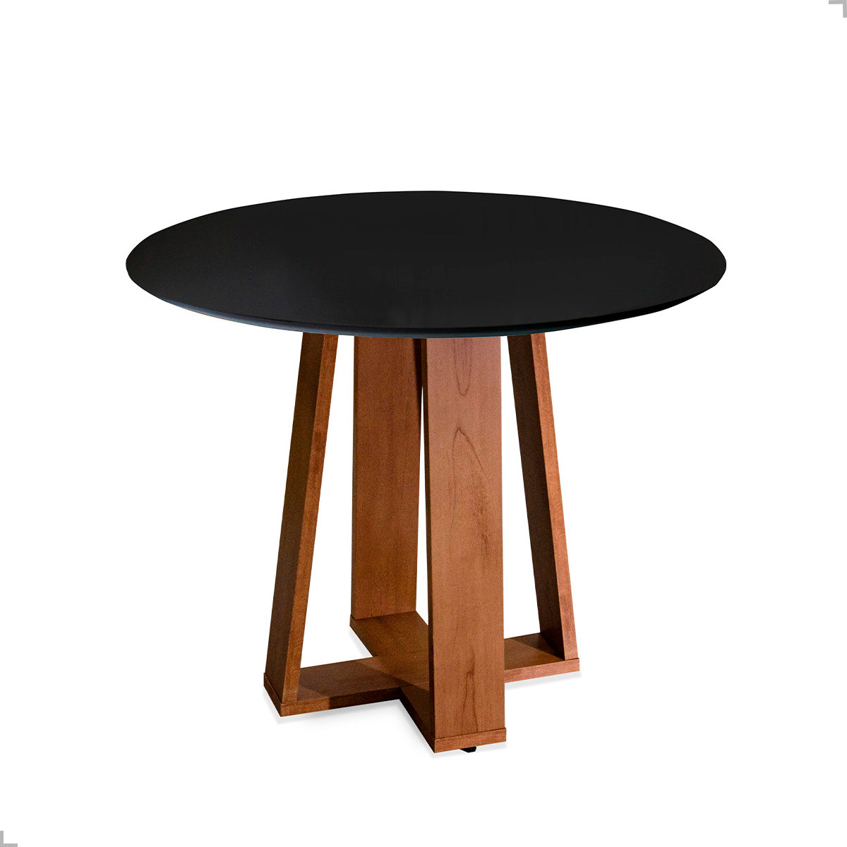 Mesa de Jantar 4 Lugares Redonda em MDF Athenas