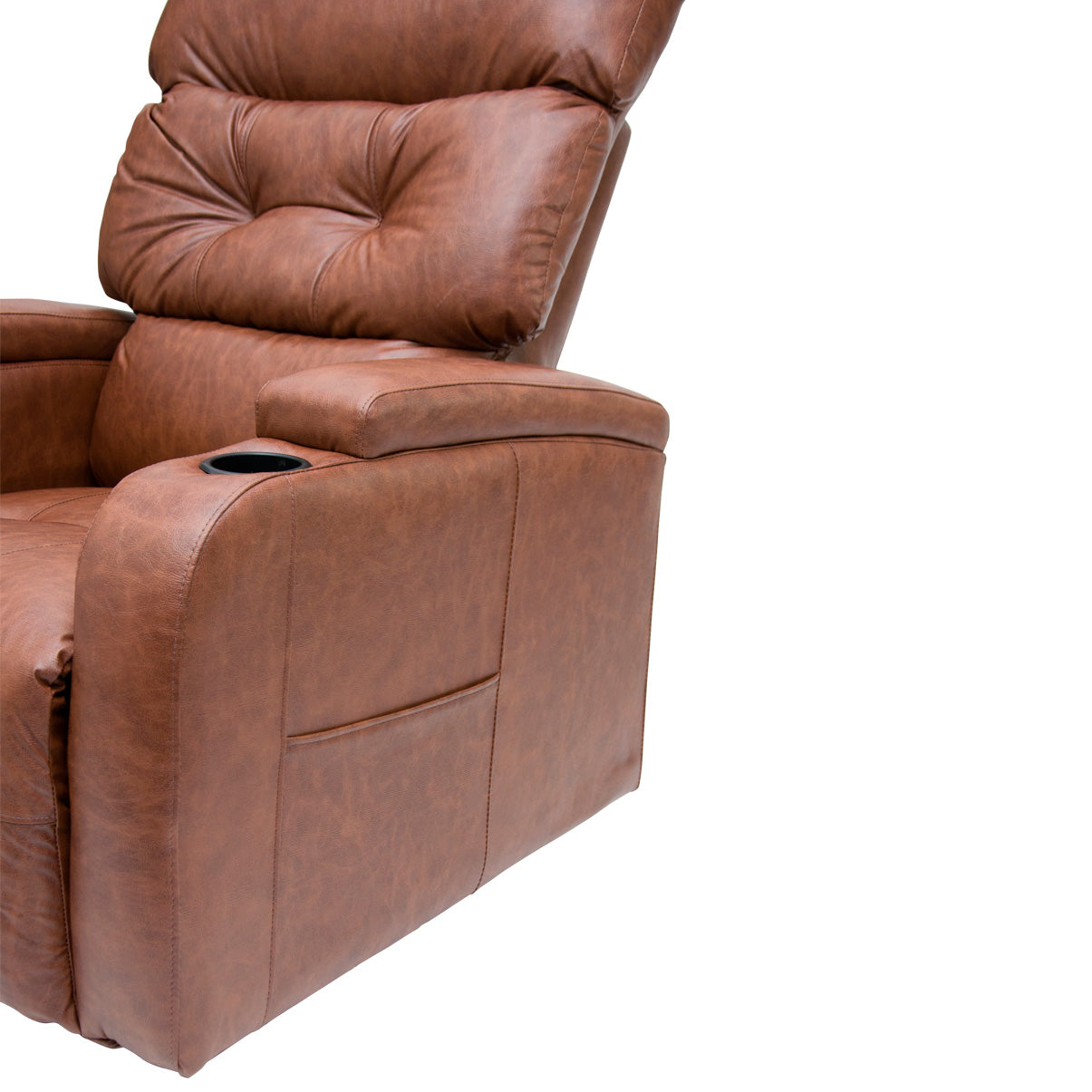 Poltrona Reclinável com Estrutura Ergonômica, Assento Estofado e Design para Relaxar ou Assistir TV