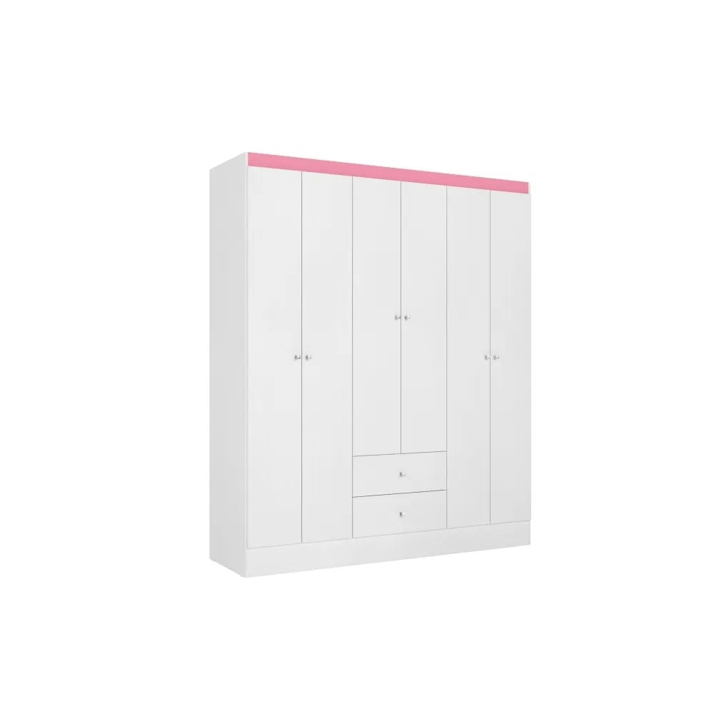 Guarda-Roupa Astro THB com 6 Portas e 2 Gavetas