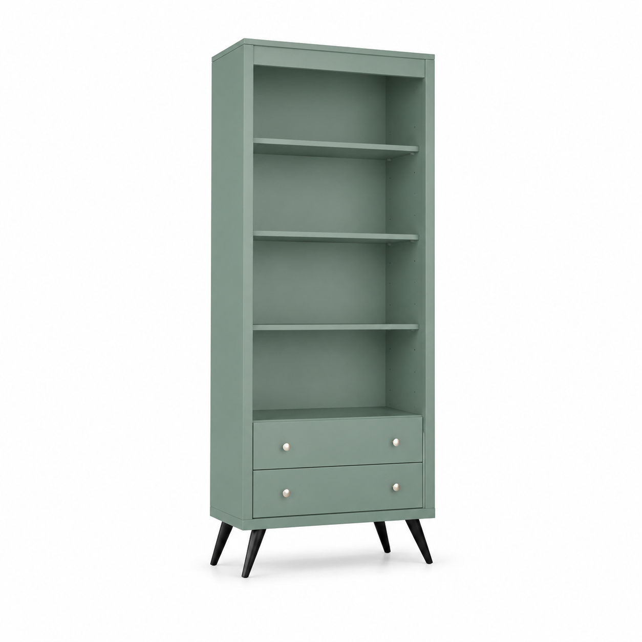 Estante Alta Retrô com 2 Gavetas e 3 Prateleiras 70x182 cm - imagem 4