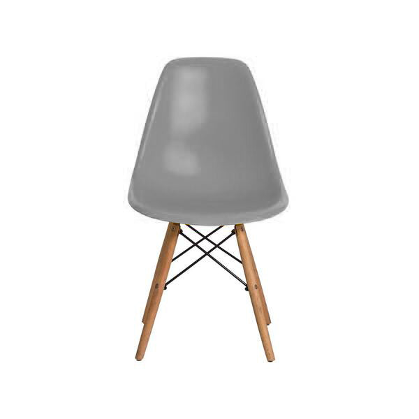 Cadeira Eifel Design Moderno em Polipropileno com Base de Madeira de Faia e Estrutura Metálica – 81x46 cm