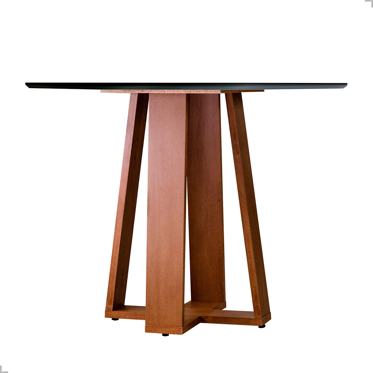 Mesa de Jantar 4 Lugares Redonda em MDF Athenas