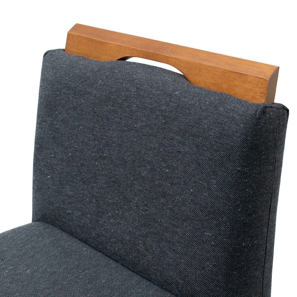 Kit 2 Banquetas Safira com Assento Estofado em Tecido Linho e Estrutura de Madeira Maciça – Com Encosto e Apoio para os Pés, Altura 91,5 cm para Bancadas Baixas