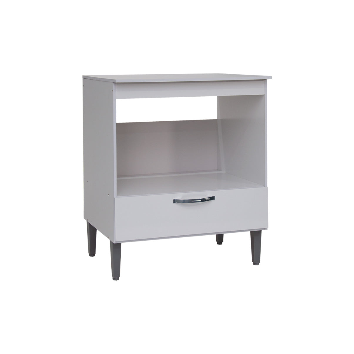 Balcão Cooktop 5 Bocas 85cm MDP para Cozinha Compacta com Nicho para Forno e Porta Basculante