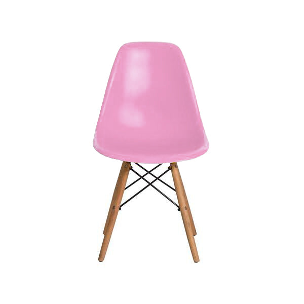Cadeira Eifel Design Moderno em Polipropileno com Base de Madeira de Faia e Estrutura Metálica – 81x46 cm