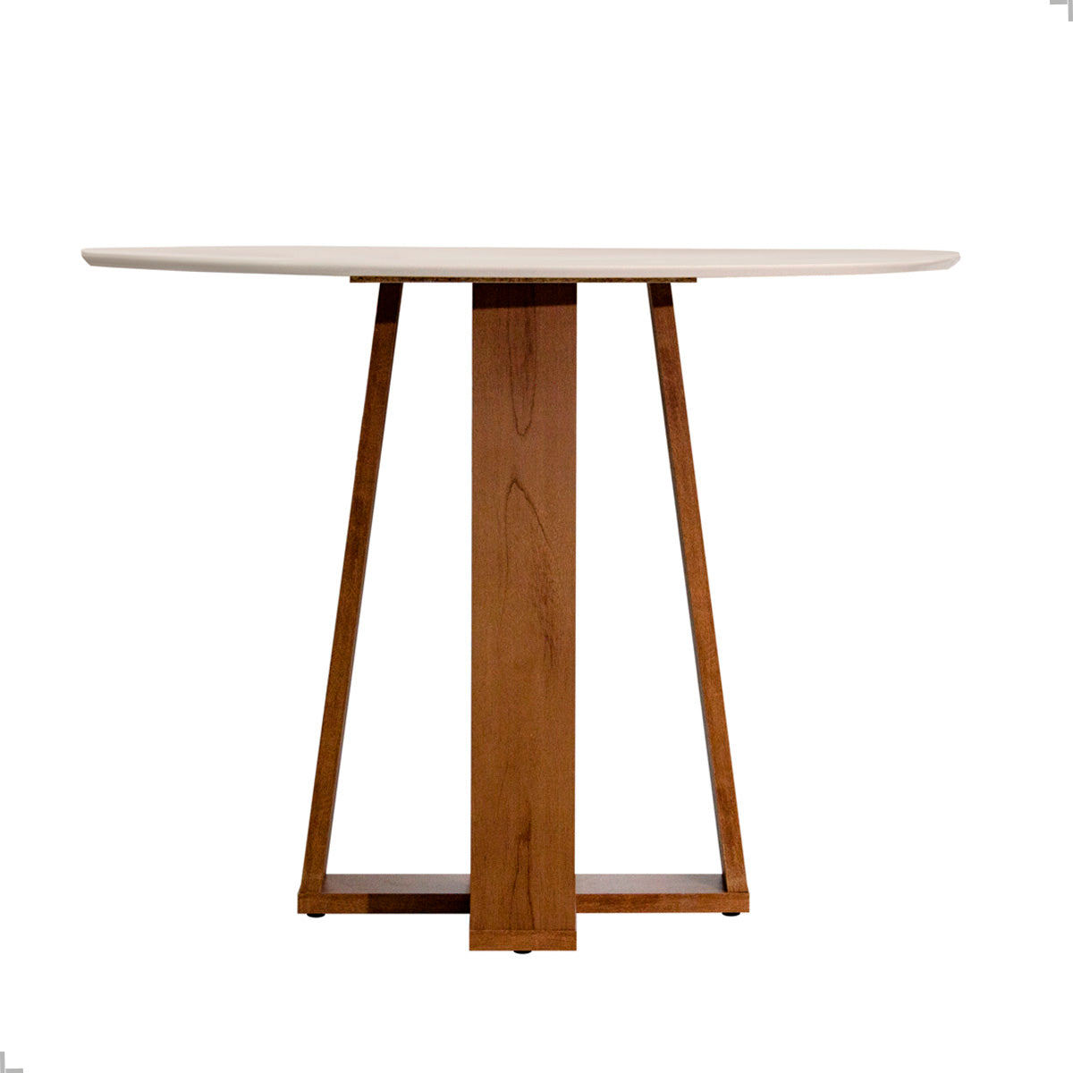 Mesa de Jantar 4 Lugares Redonda em MDF Athenas