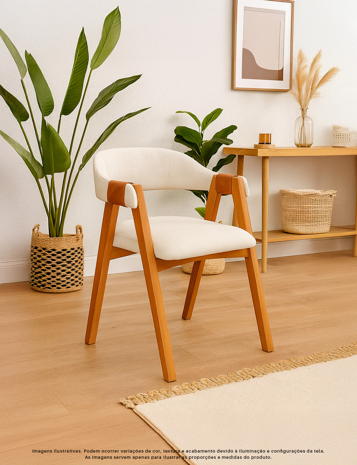 Kit 2 Poltronas Escandinava Decorativas Malaga Estofada