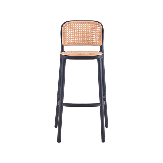 Banqueta Lia com Encosto em Polipropileno para Área Externa – Ideal para Bancadas Gourmet, Varandas, Pub Bar e Ambientes Externos Cobertos