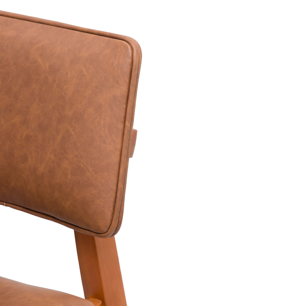 Banqueta Alta Madri com Estrutura em Madeira Maciça e Assento Estofado – Encosto Ergonômico e Altura Ideal para Bancadas Gourmet ou Cozinhas Americanas