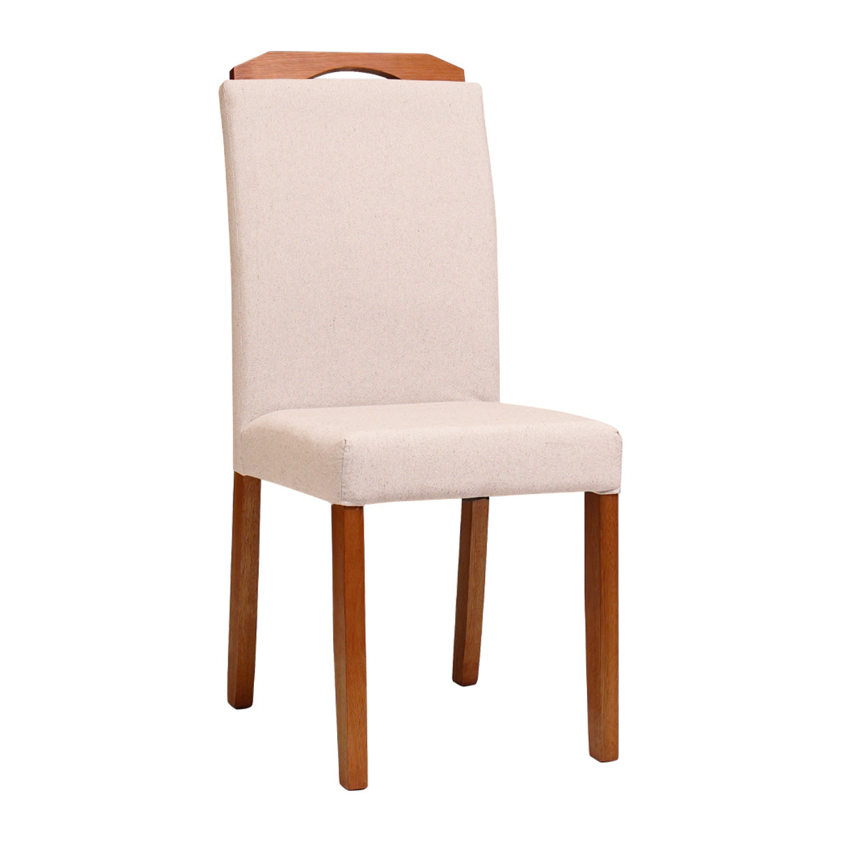 Kit com 2 Cadeiras Alice com Estrutura em Madeira e Assento Estofado – Design Elegante para Sala de Jantar e Ambientes M
