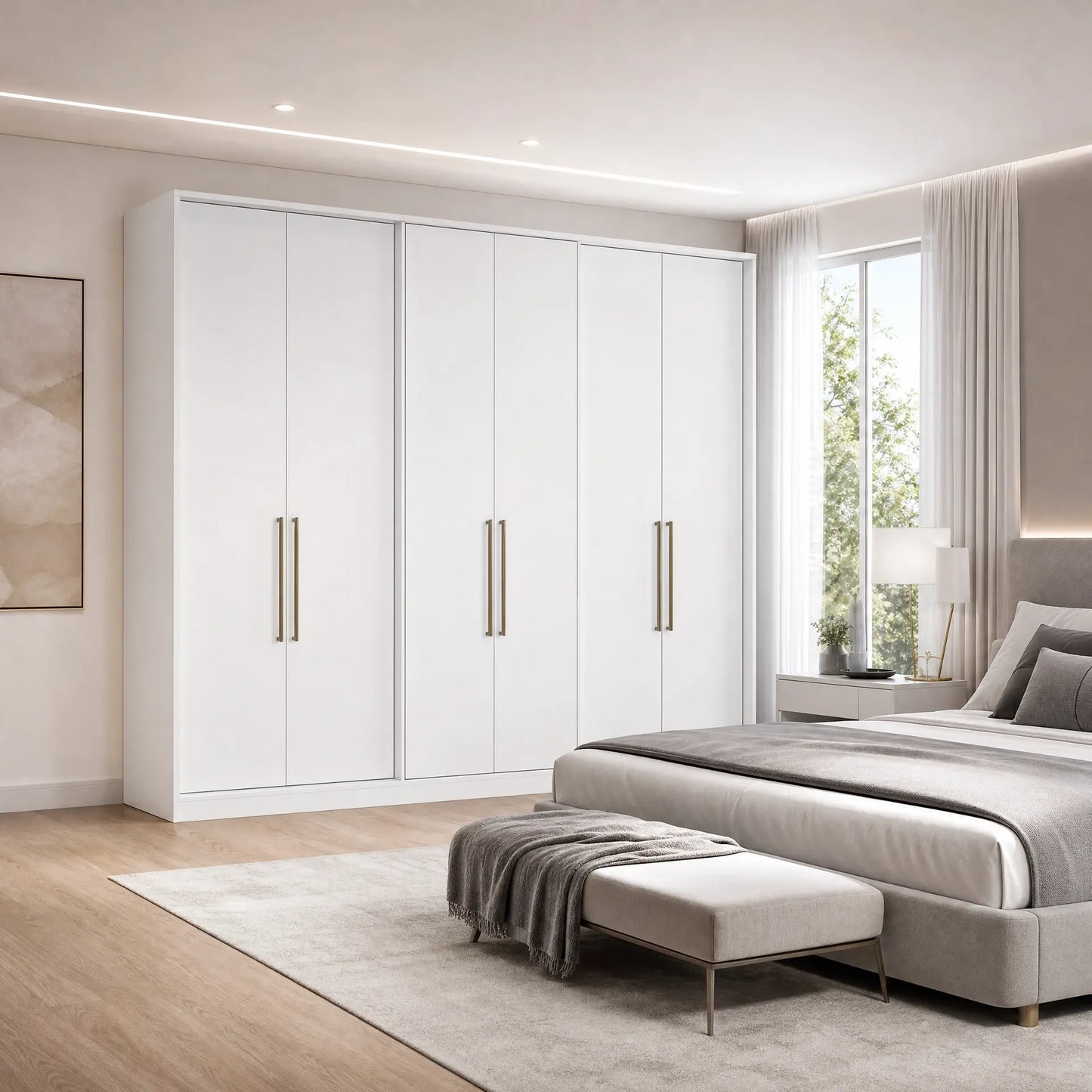 Guarda-Roupa PH1720 com 6 Portas e 4 Gavetas