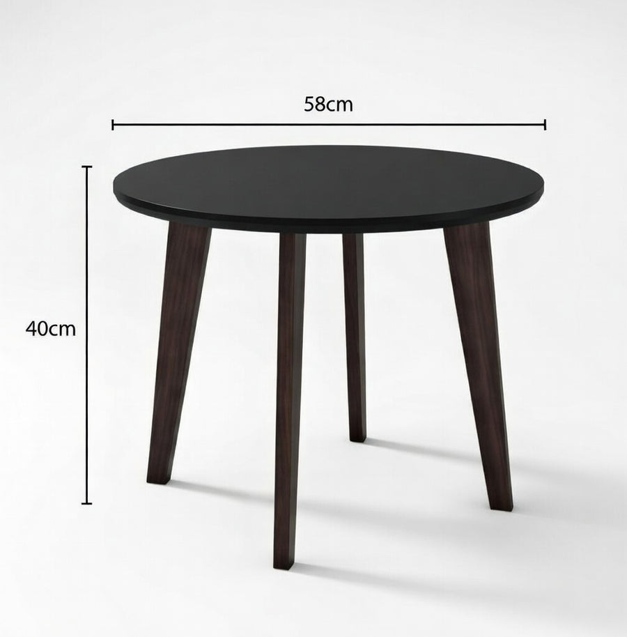 Mesa de Centro RT 3082 Redonda 58cm Branco – Pés Palito