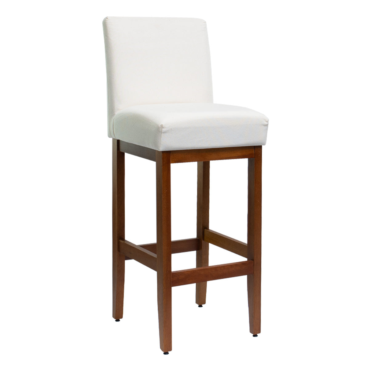 Kit 2 Banquetas Alta Jade Linho – Encosto Estofado