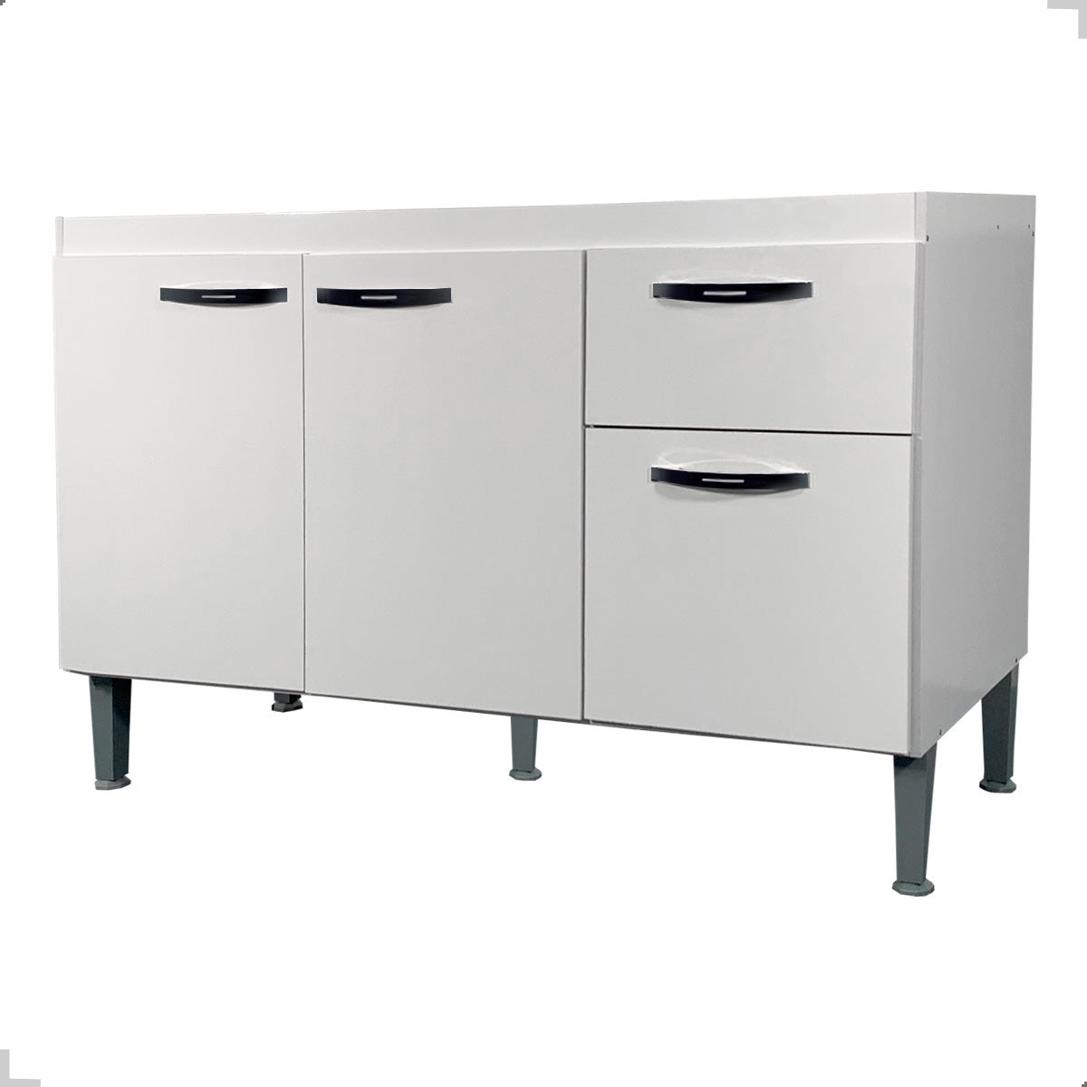 Balcão Cozinha 120cm 3 Portas – Sem Tampo