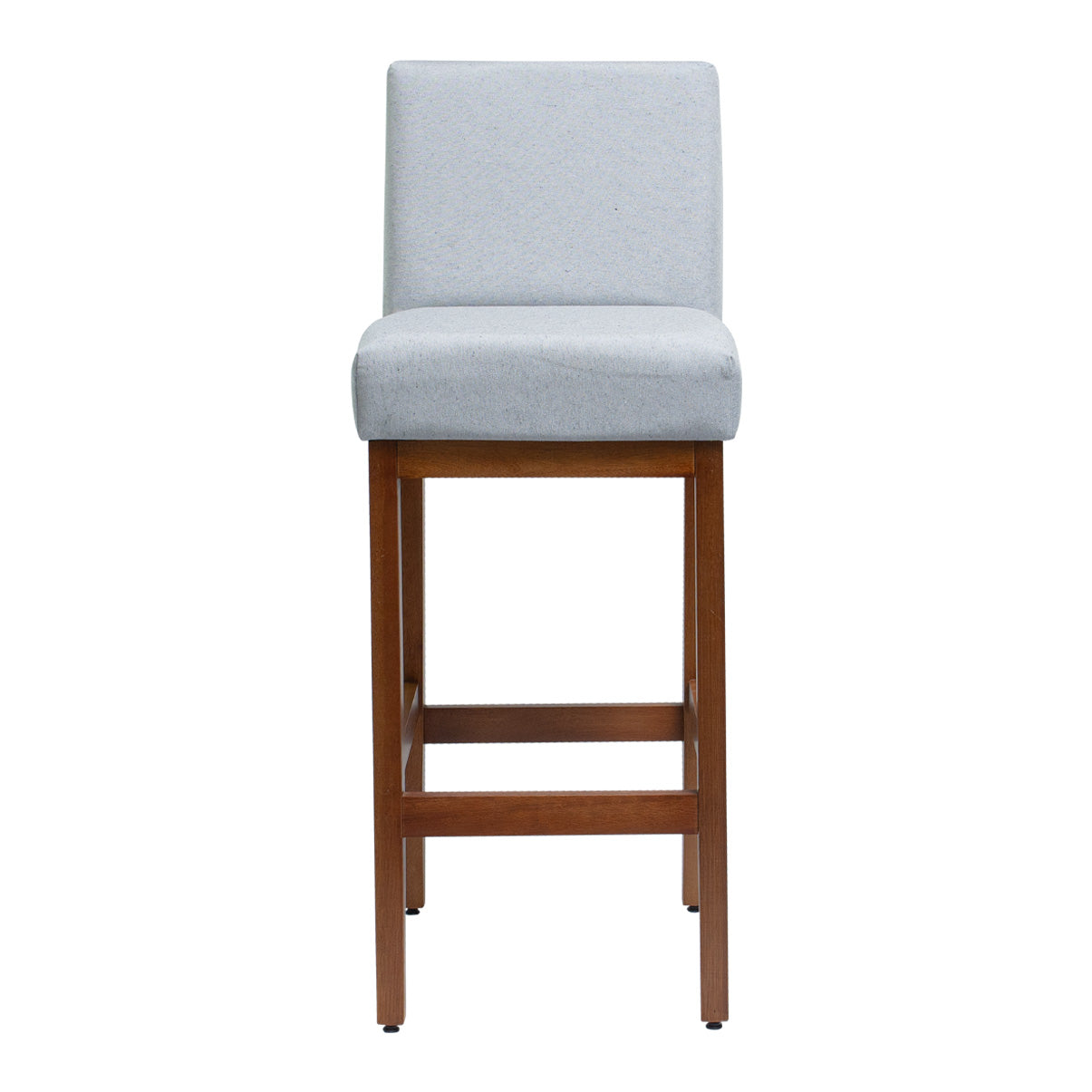 Kit 2 Banquetas Alta Jade Linho – Encosto Estofado