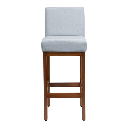 Kit 2 Banquetas Alta Jade Linho – Encosto Estofado