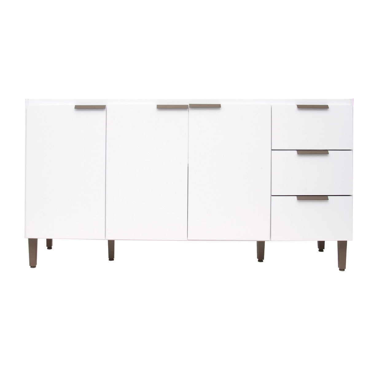 Balcão de Cozinha 160cm com 3 Gavetas e 3 Portas Organização Completa para Cozinha e Área de Serviço