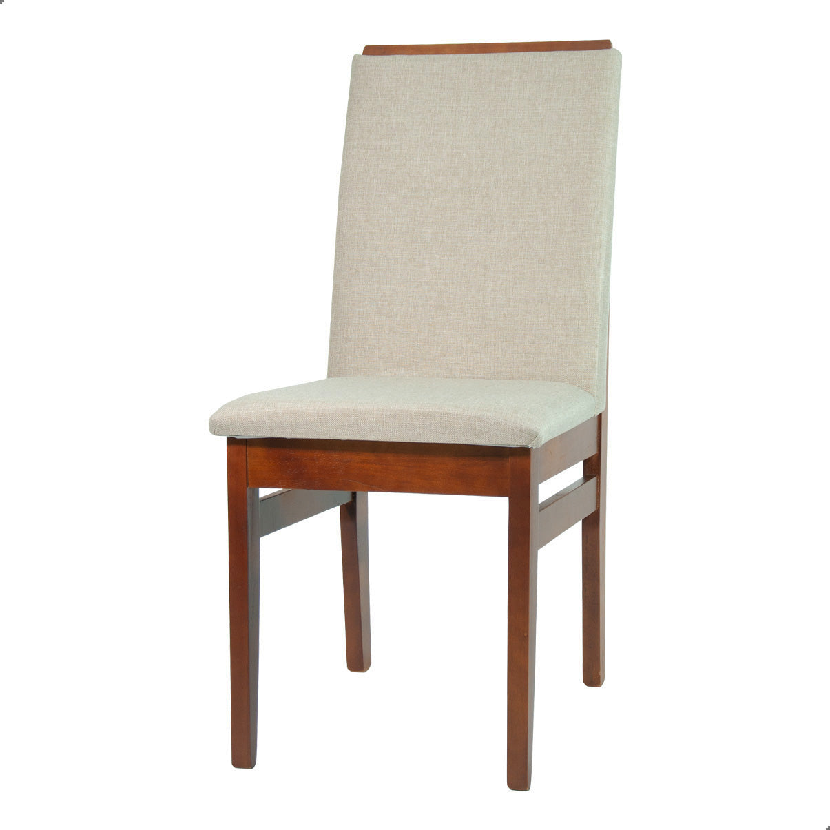 Kit 2 Cadeiras Veneza Linho – Estrutura em Madeira Maciça