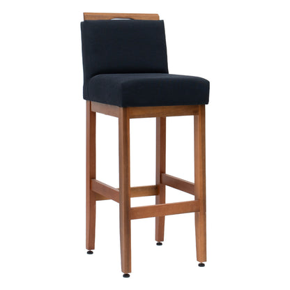 Kit 2 Banquetas Alta Safira Linho 104cm – Apoio para Pés