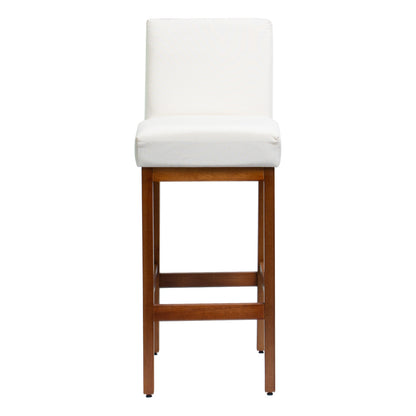 Kit 2 Banquetas Alta Jade Linho – Encosto Estofado