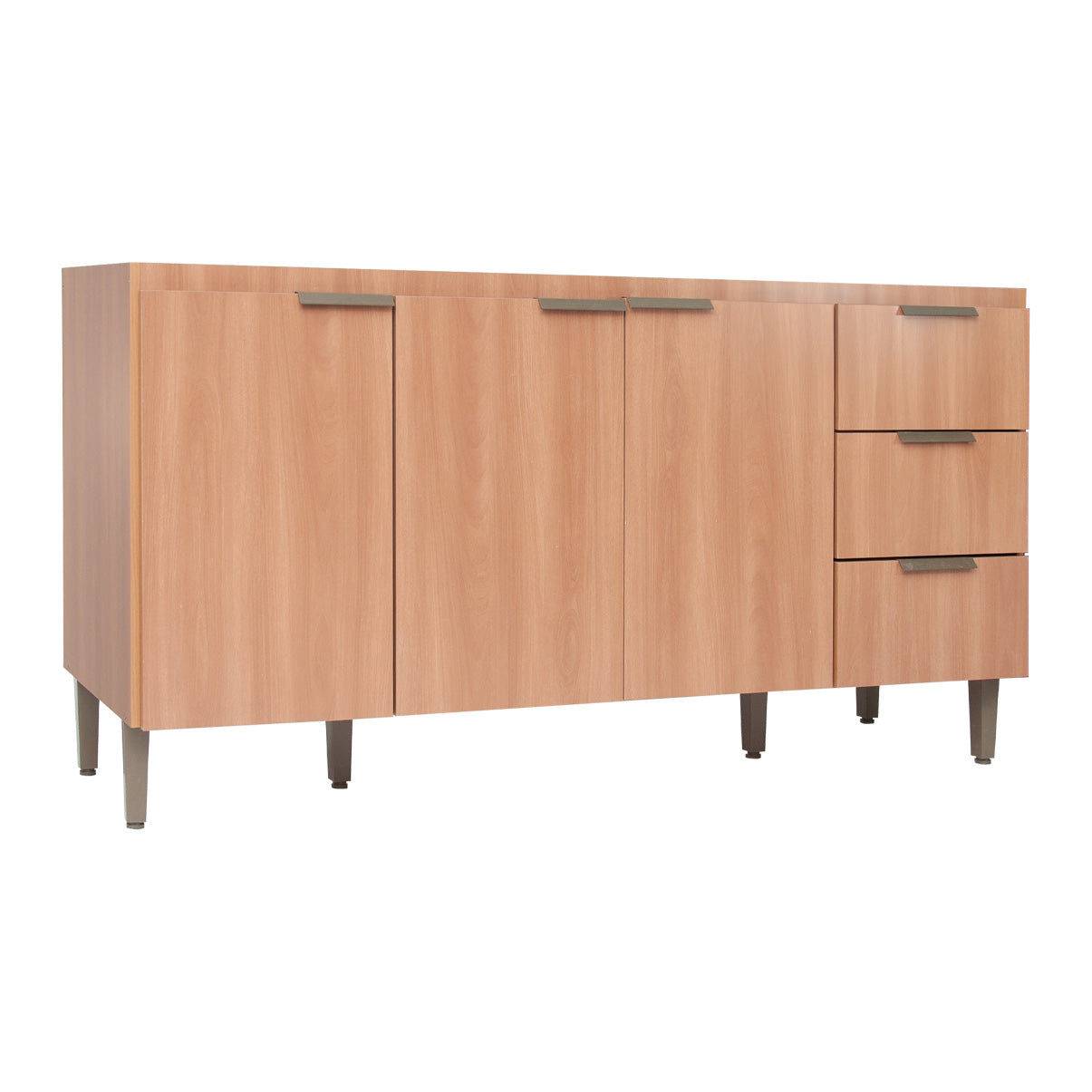 Balcão de Cozinha 160cm com 3 Gavetas e 3 Portas Organização Completa para Cozinha e Área de Serviço