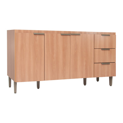 Balcão de Cozinha 160cm com 3 Gavetas e 3 Portas Organização Completa para Cozinha e Área de Serviço