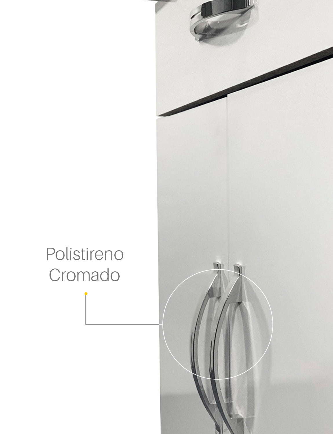 Balcão Armário de Forno Laura para cozinha, com espaço para forno e micro-ondas e tampo de apoio multiuso