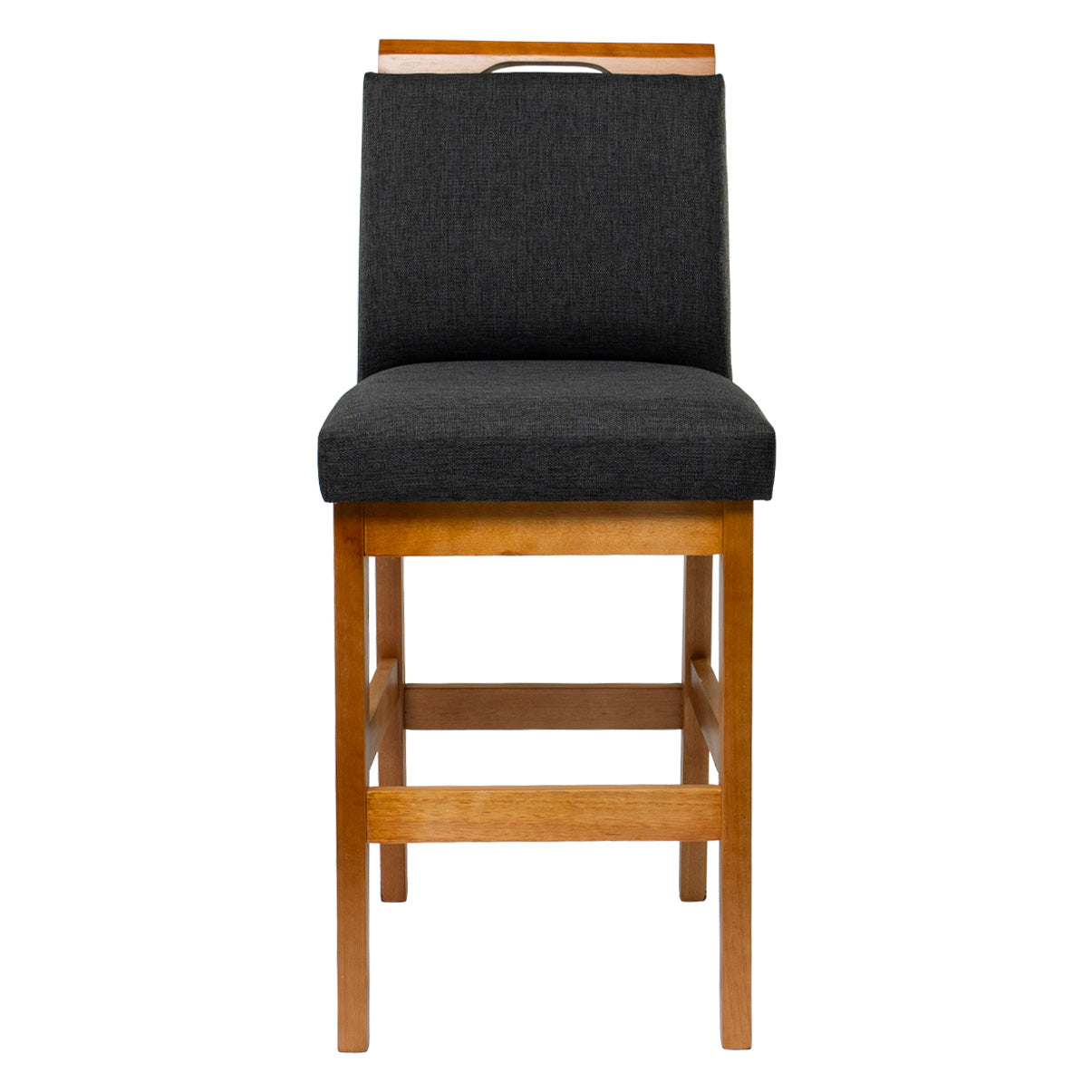 Kit 2 Banquetas Baixa Rubi 63cm Linho – Estrutura em Madeira