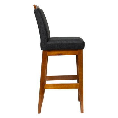 Kit 2 Banquetas Rubi Estofada – Estrutura em Madeira