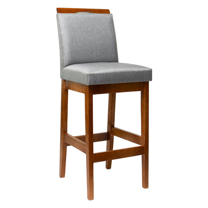 Kit 2 Banquetas Rubi Estofada – Estrutura em Madeira