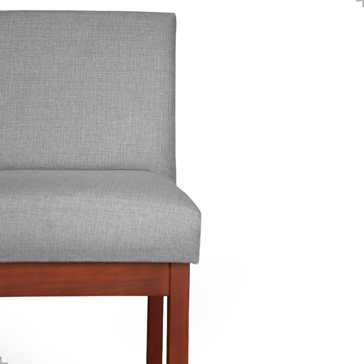 Kit 2 Banquetas Gold Linho – Estrutura em Madeira Maciça