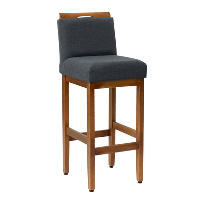 Kit 2 Banquetas Alta Safira Linho 104cm – Apoio para Pés