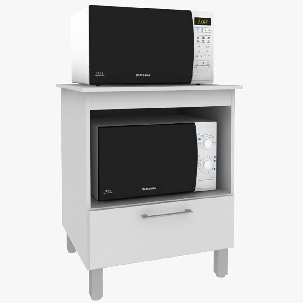 Balcão de Cozinha para Cooktop 4 Bocas com Porta Basculante e Nicho