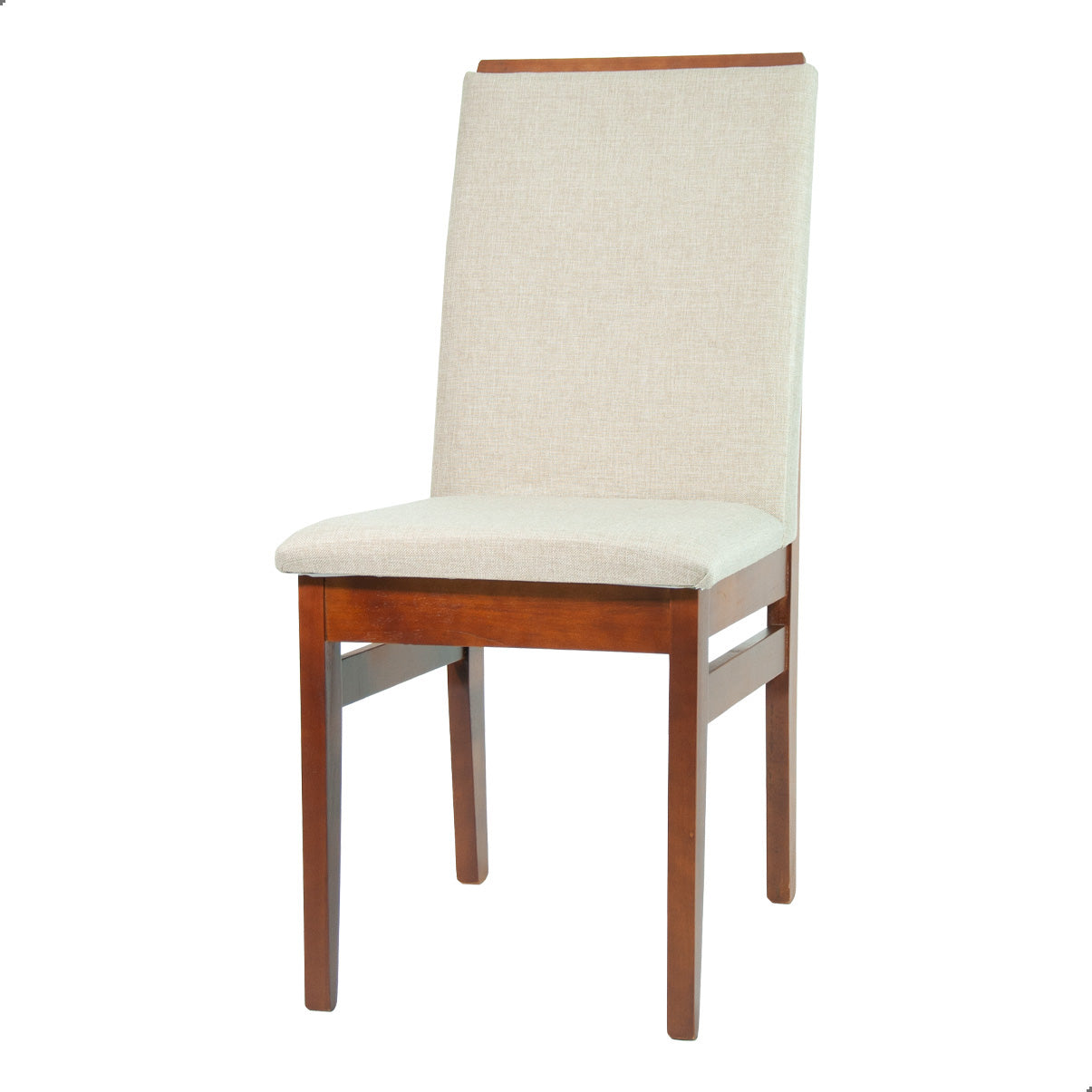 Kit 2 Cadeiras Veneza Linho – Estrutura em Madeira Maciça