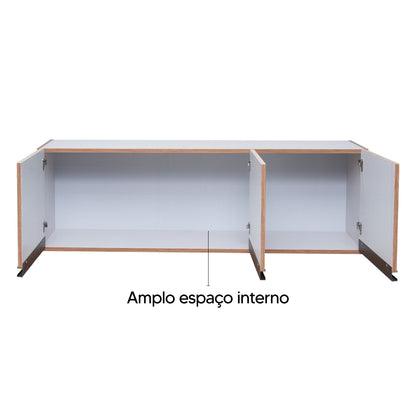 Armário Aéreo de cozinha Splendore 120cm — Estrutura em MDP com Pintura UV, Puxadores ABS e Dobradiças Metálicas para Organizar Cozinha, Sala ou Lavanderia