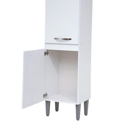 Paneleiro de Cozinha Light com 3 Prateleiras — MDP de Alta Qualidade com 2 Portas e Pés com Regulagem para Otimizar Espaço e Manter a Cozinha Organizada