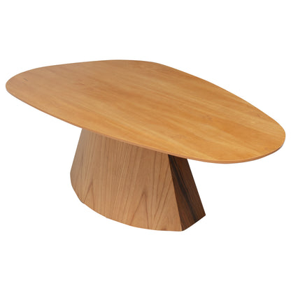 Mesa Central Organica de Madeira Para Sala de Estar