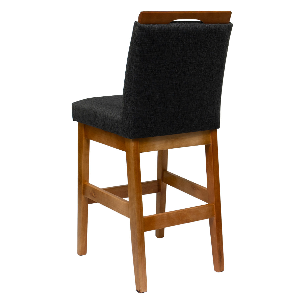 Kit 2 Banquetas Baixa Rubi 63cm Linho – Estrutura em Madeira