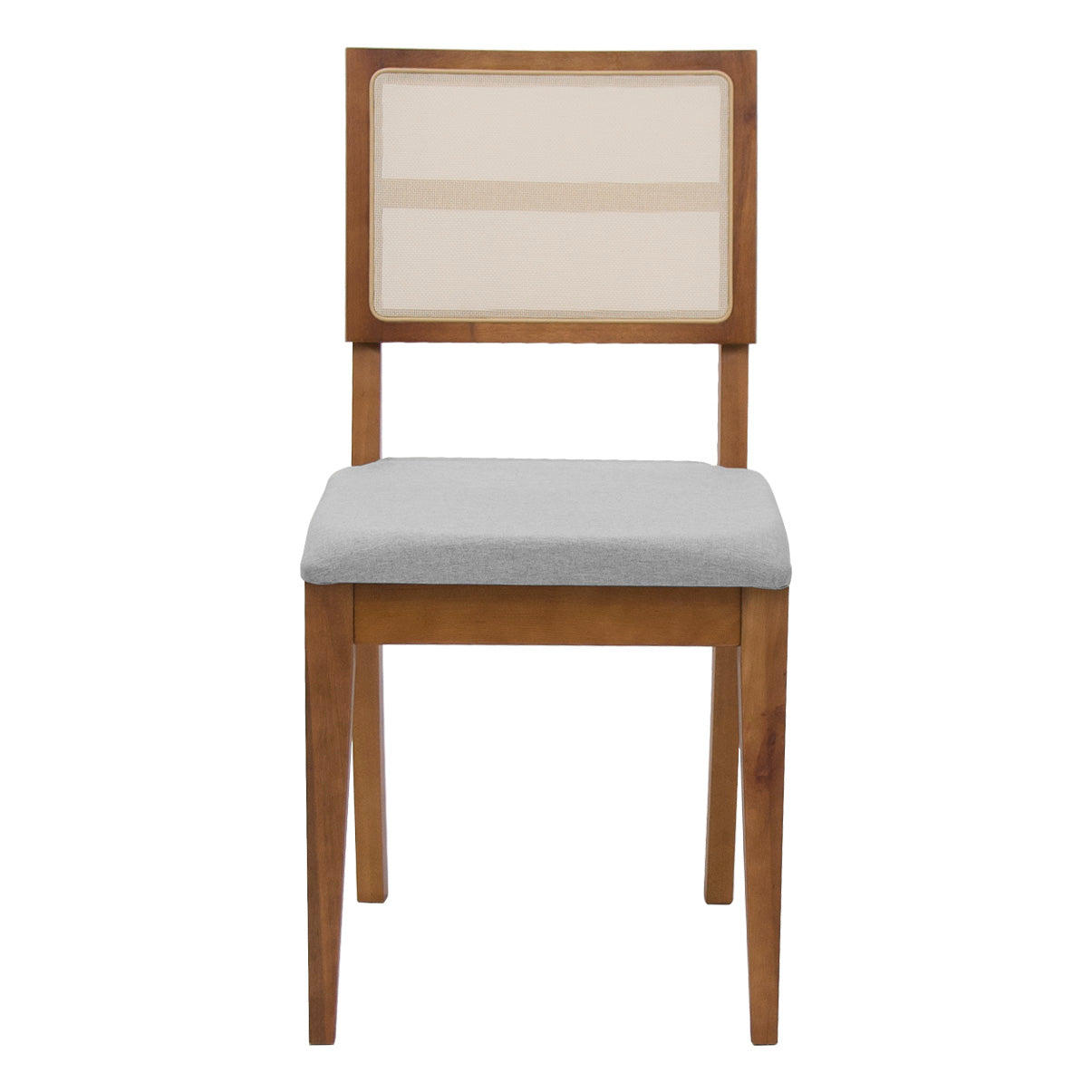 Kit com 2 Cadeiras Safira com Estrutura em Madeira e Assento Estofado – Design Elegante para Sala de Jantar ou Espaços Modernos