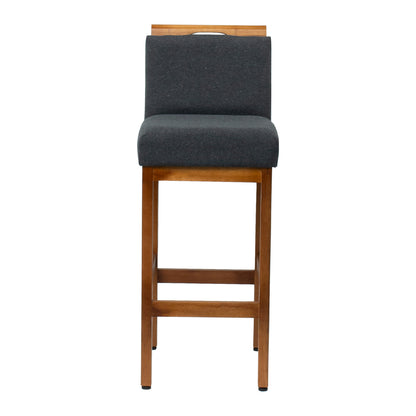 Kit 2 Banquetas Alta Safira Linho 104cm – Apoio para Pés