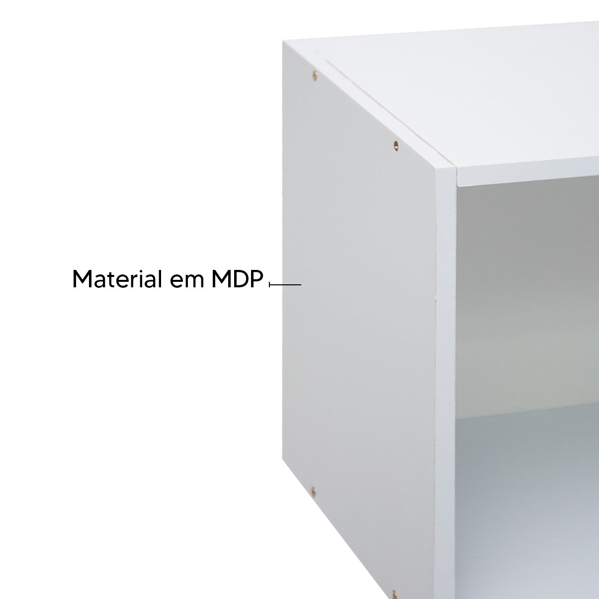 Armário Aéreo Sem Porta IRM Light 70cm — MDP com Acabamento UV e Fixação na Parede, Nicho Aberto para Acesso Rápido e Cozinha Mais Organizada e Otimizar Espaço Acima da Geladeira