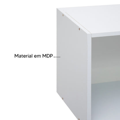 Armário Aéreo Sem Porta IRM Light 70cm — MDP com Acabamento UV e Fixação na Parede, Nicho Aberto para Acesso Rápido e Cozinha Mais Organizada e Otimizar Espaço Acima da Geladeira