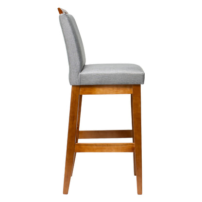 Kit 2 Banquetas Rubi Estofada – Estrutura em Madeira