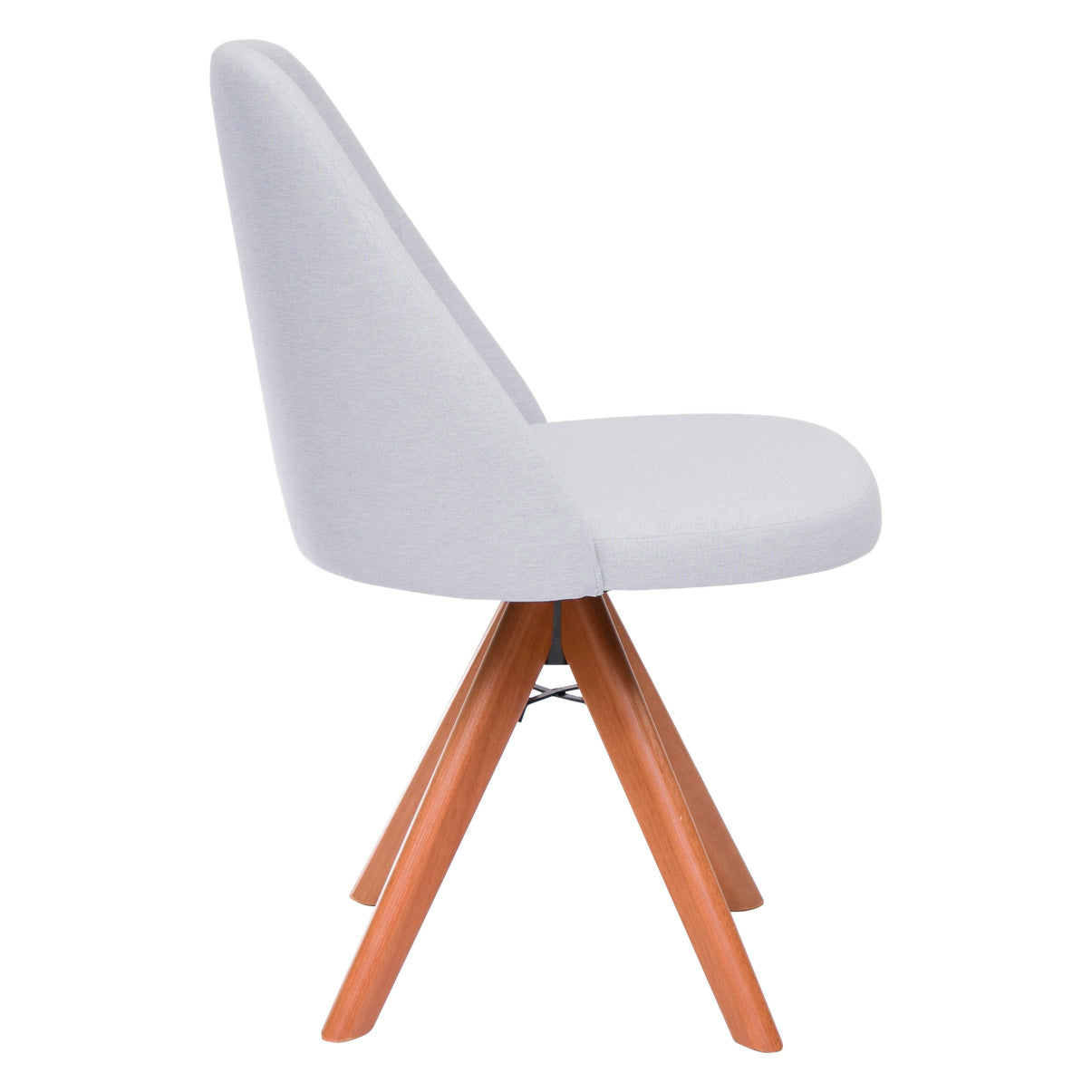 Kit com 2 Cadeiras Mariana Giratórias com Estrutura de Madeira e Assento Estofado – Design Moderno e Confortável para Sala de Jantar